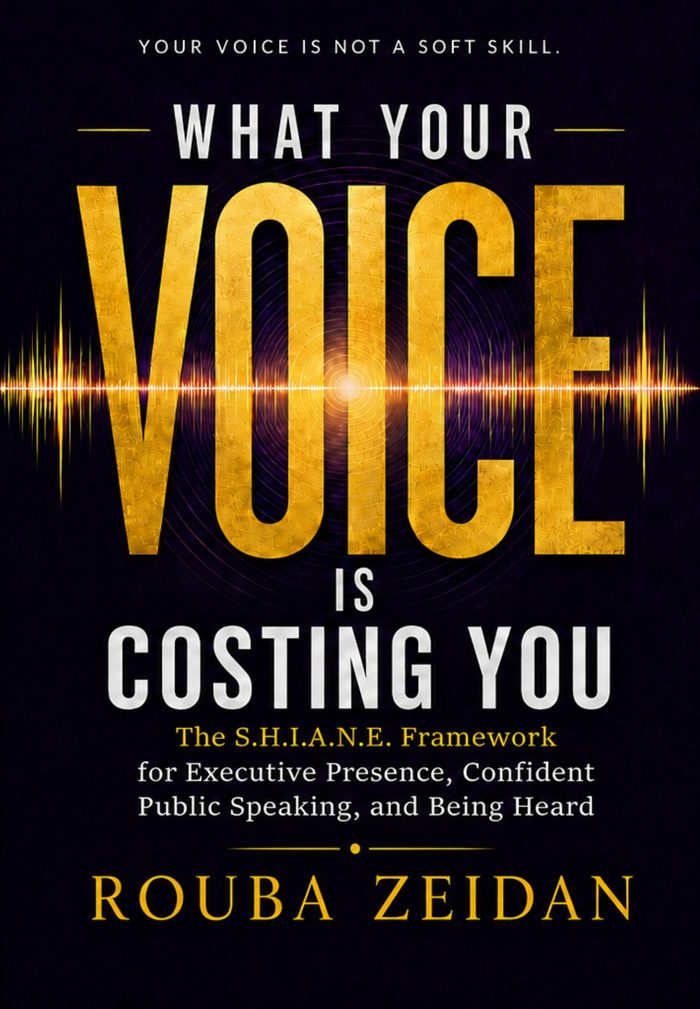 What Your Voice Is Costing You, by Rouba Zeidan, book cover